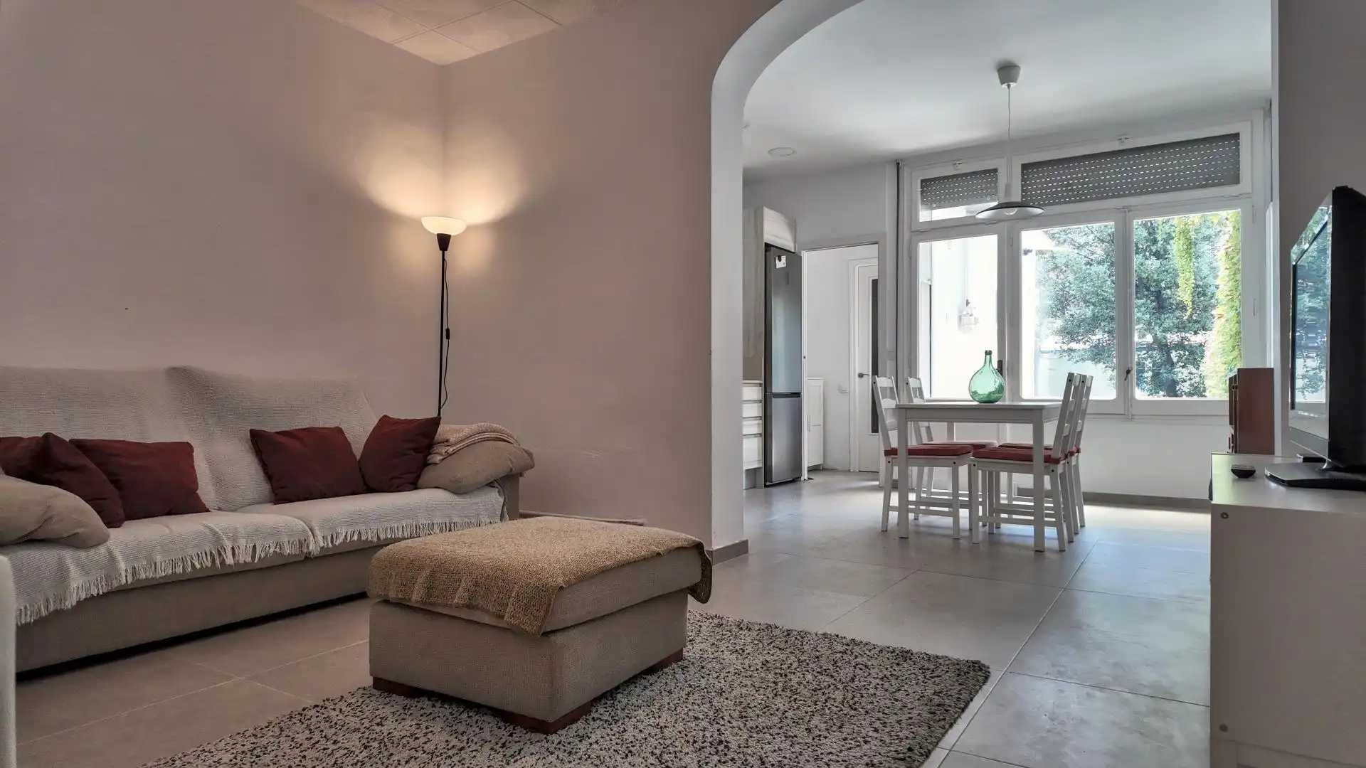Sala d'estar de Casa o xalet de lloguer en Terrassa amb Jardí privat, Terrassa i Moblat