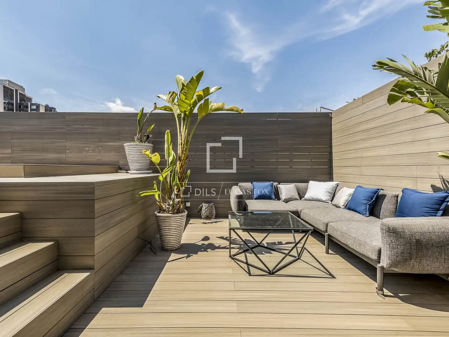 Terrasse von Dachboden zum Verkauf in Martorell mit Klimaanlage, Terrasse und Schwimmbad