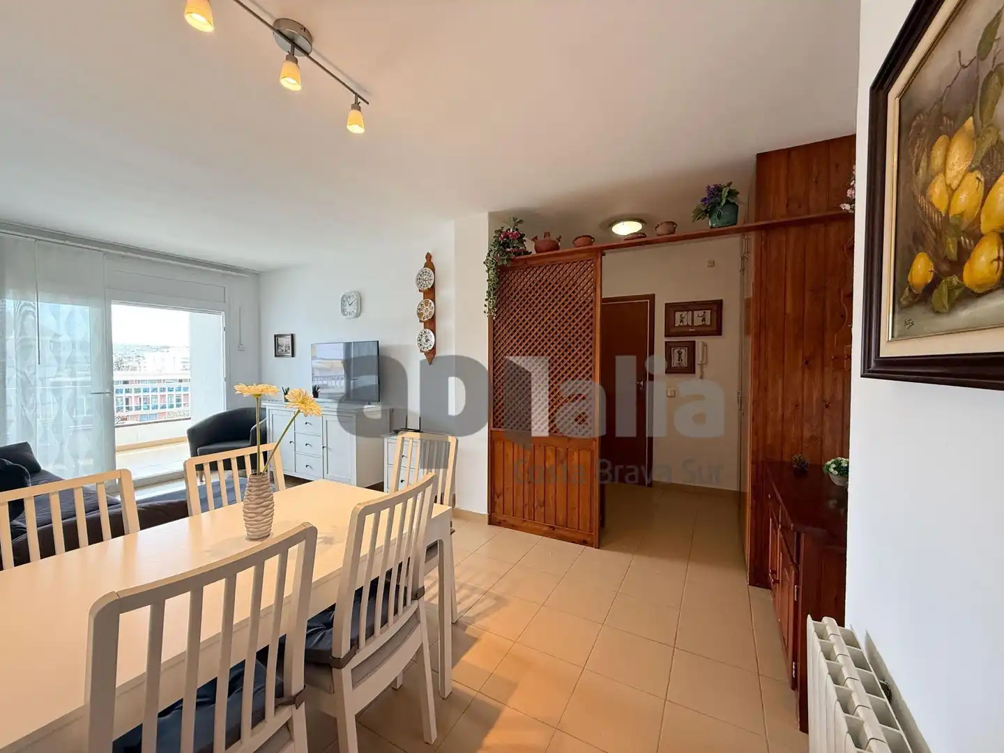 Sala de estar de Piso en venta en Lloret de Mar con Calefacción, Jardín privado y Terraza