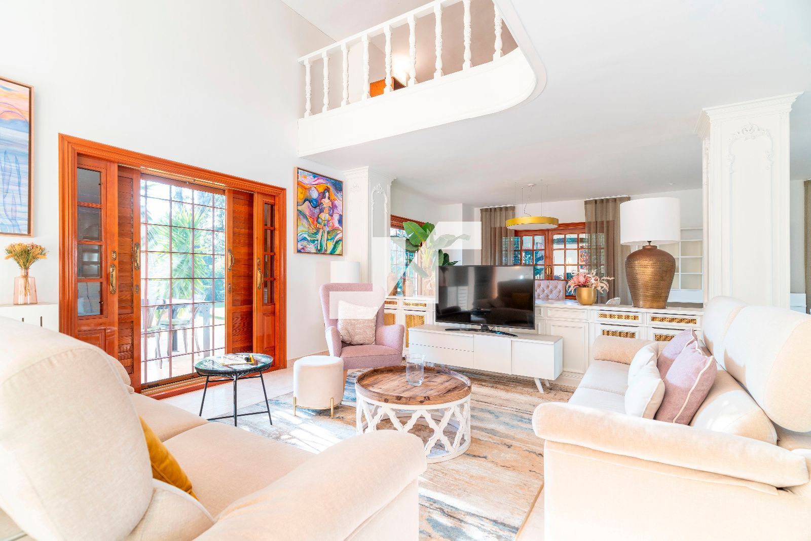 Sala d'estar de Casa o xalet en venda en Benicasim / Benicàssim amb Aire condicionat, Calefacció i Jardí privat