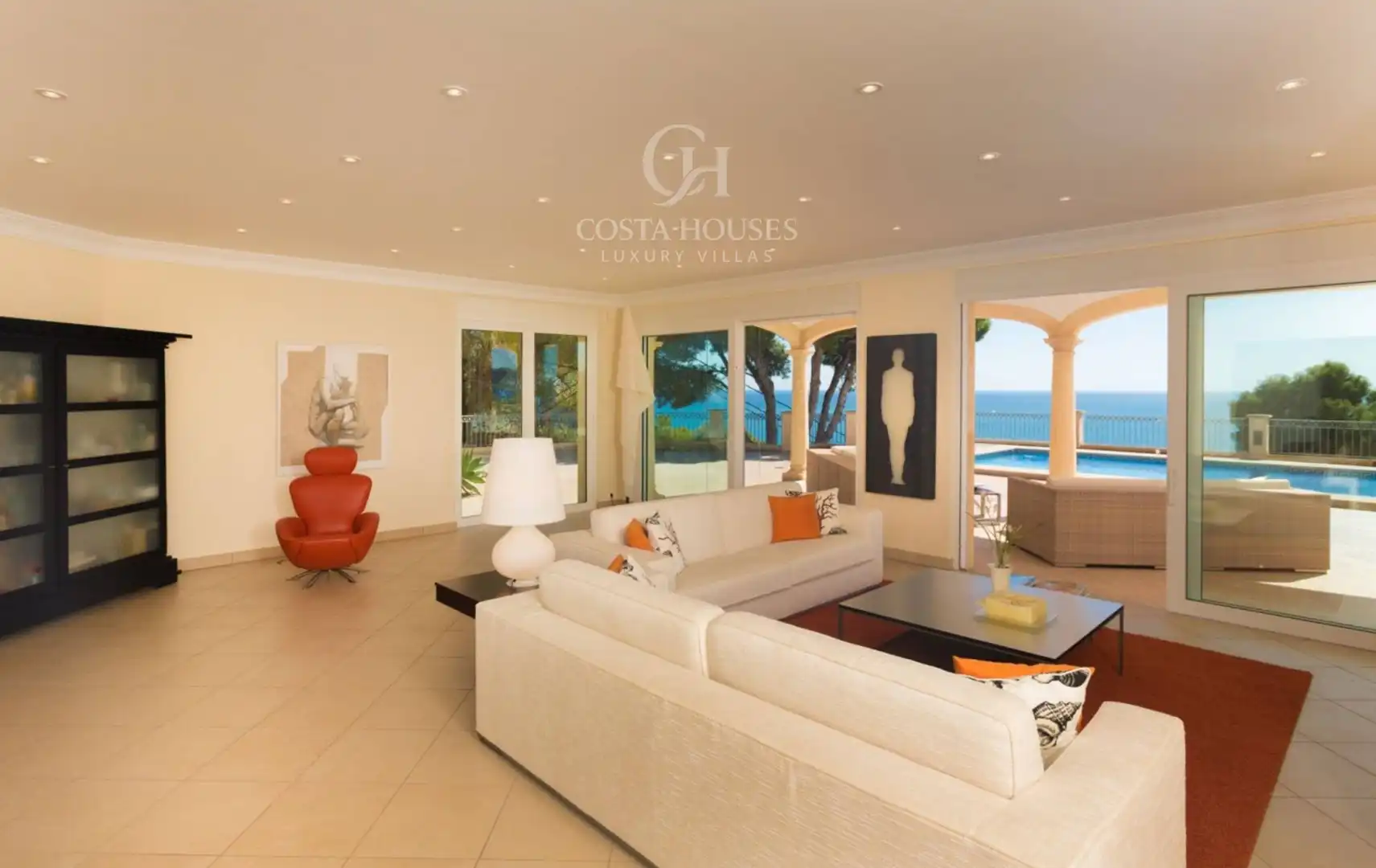 Living room of Houses for sale in Jávea / Xàbia  with Air Conditioner, Private garden and Terrace