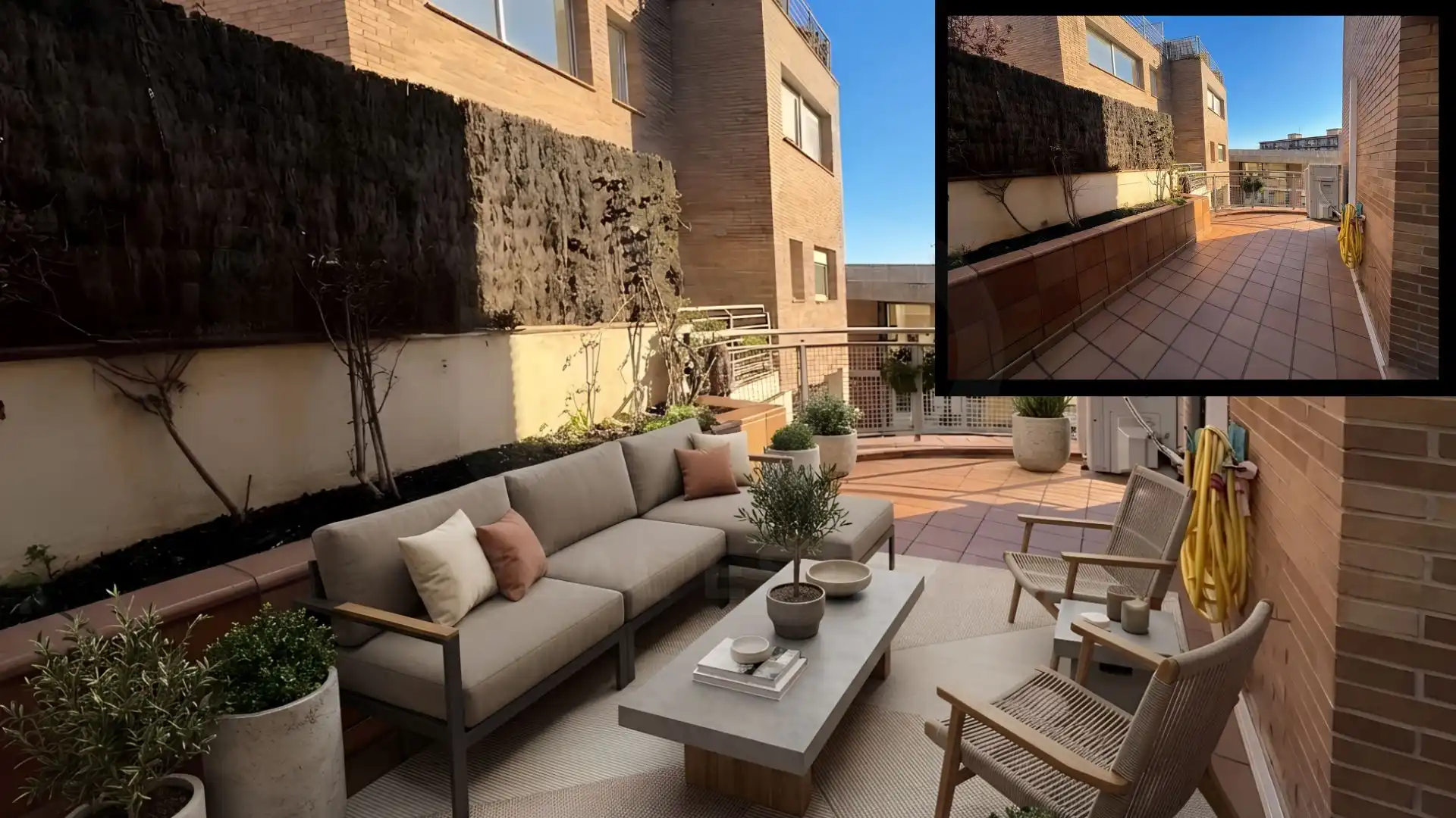 Terraza de Casa adosada en venta en Barcelona con Aire acondicionado, Calefacción y Terraza
