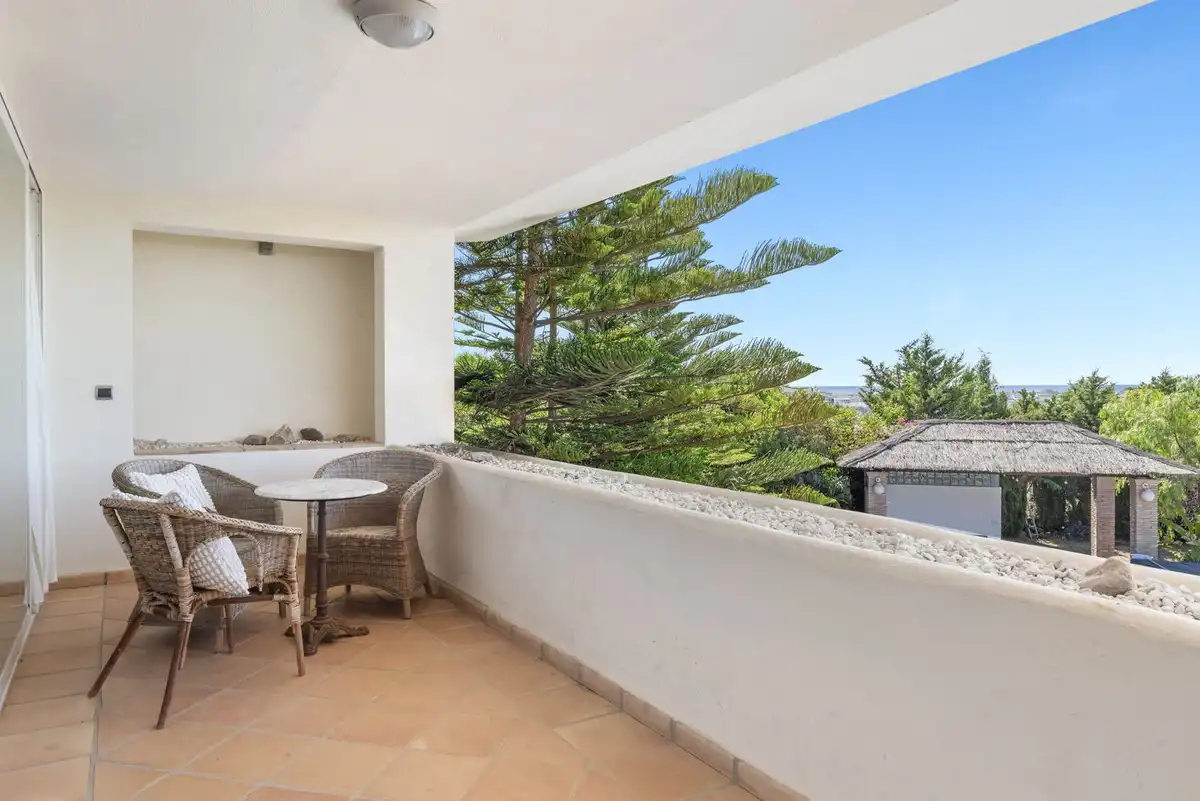 Terrassa de Casa o xalet en venda en Benahavís amb Aire condicionat, Jardí privat i Terrassa
