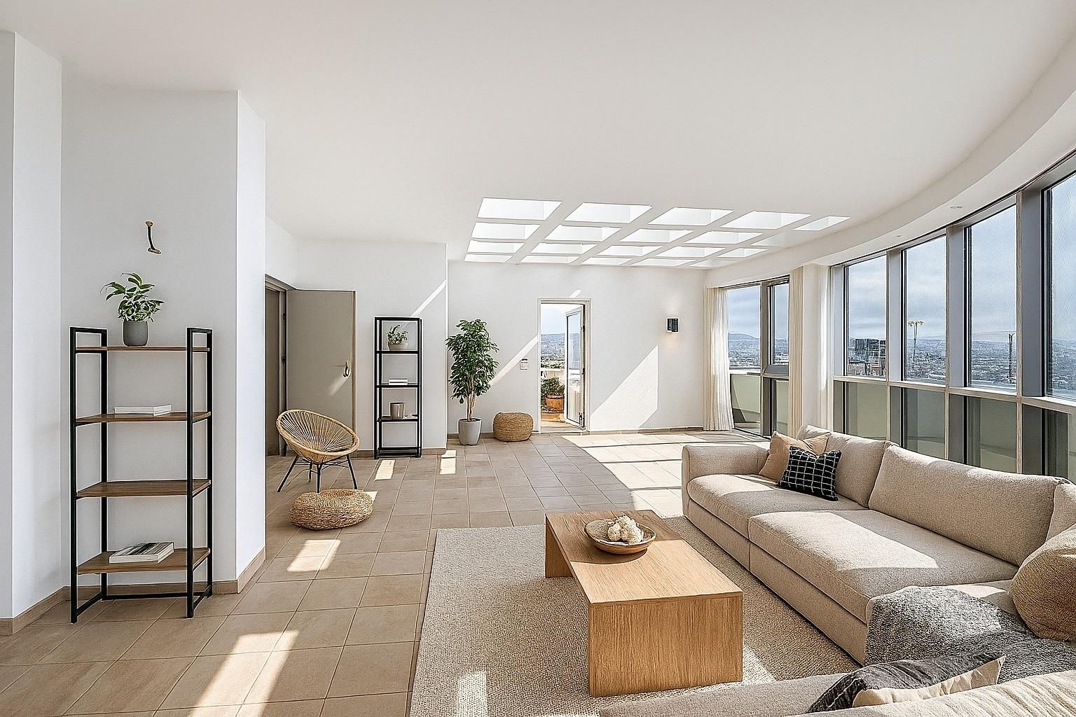 Living room of Attic for sale in Calpe / Calp  with Heating, Terrace and Balcony