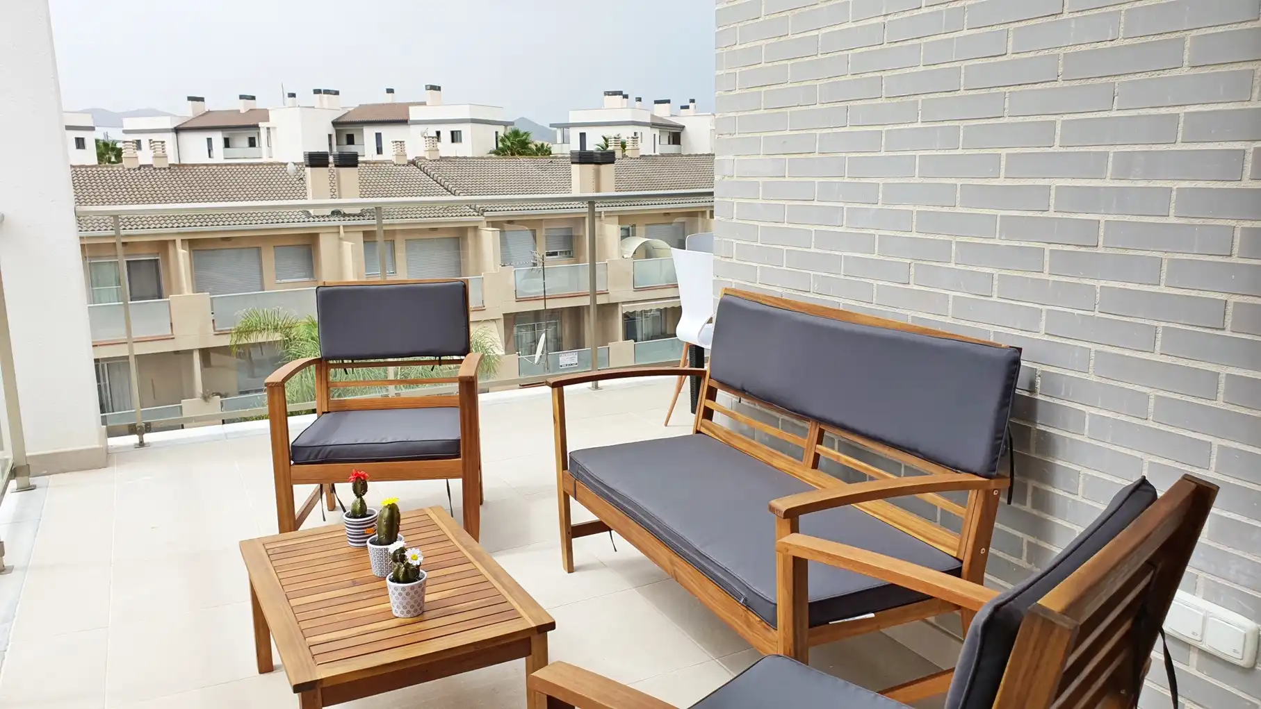 Terraza de Apartamento de alquiler en Oliva con Aire acondicionado, Calefacción y Terraza