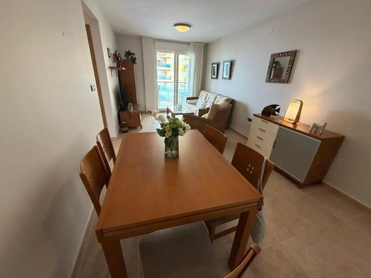 Comedor de Apartamento en venta en La Manga del Mar Menor con Aire acondicionado, Calefacción y Jardín privado
