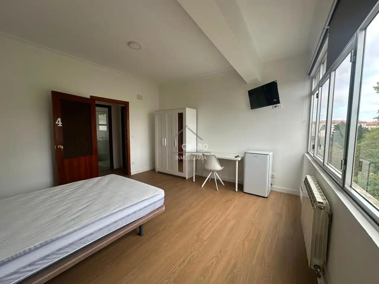 Bedroom of Flat for rent in Ferrol  with Heating and Furnished