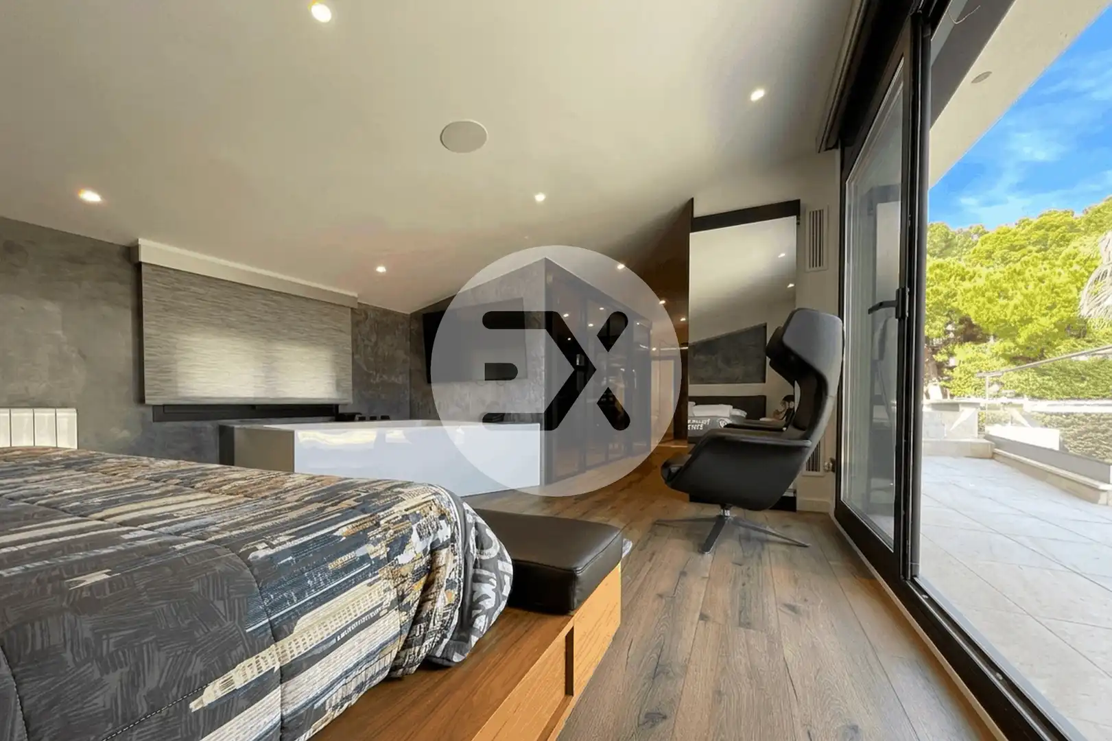 Bedroom of Houses for sale in Castelldefels  with Air Conditioner, Heating and Private garden