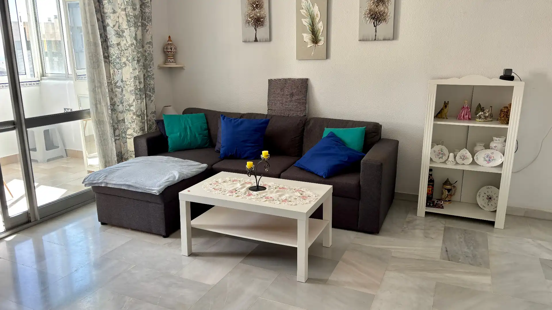 Sala de estar de Piso en venta en Benalmádena con Aire acondicionado, Calefacción y Terraza