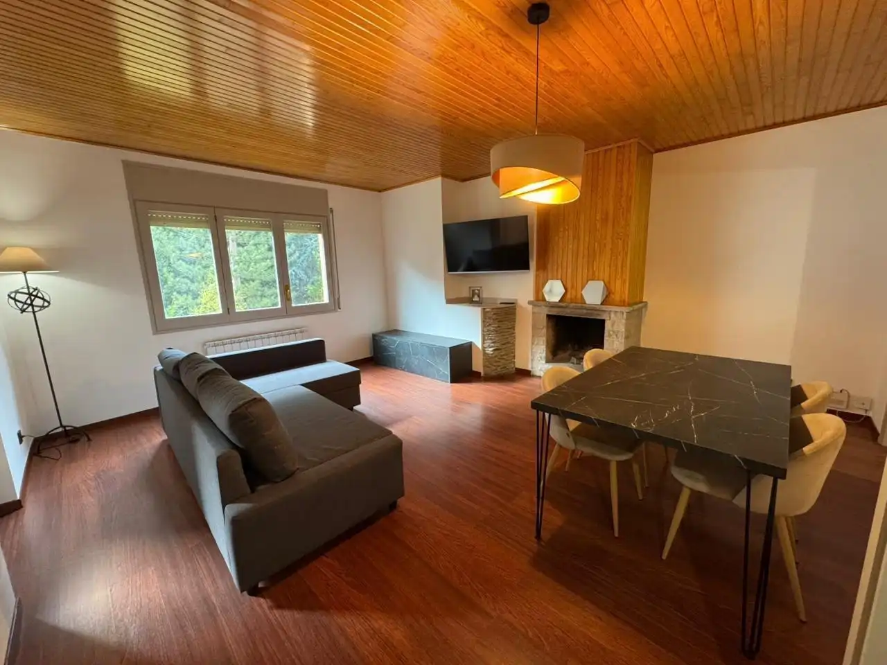 Sala de estar de Apartamento en venta en La Massana con Parquet, Amueblado y Balcón