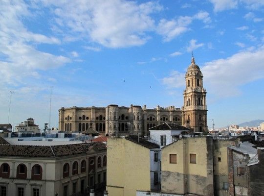 Vista exterior de Àtic de lloguer en Málaga Capital amb Aire condicionat, Terrassa i Moblat
