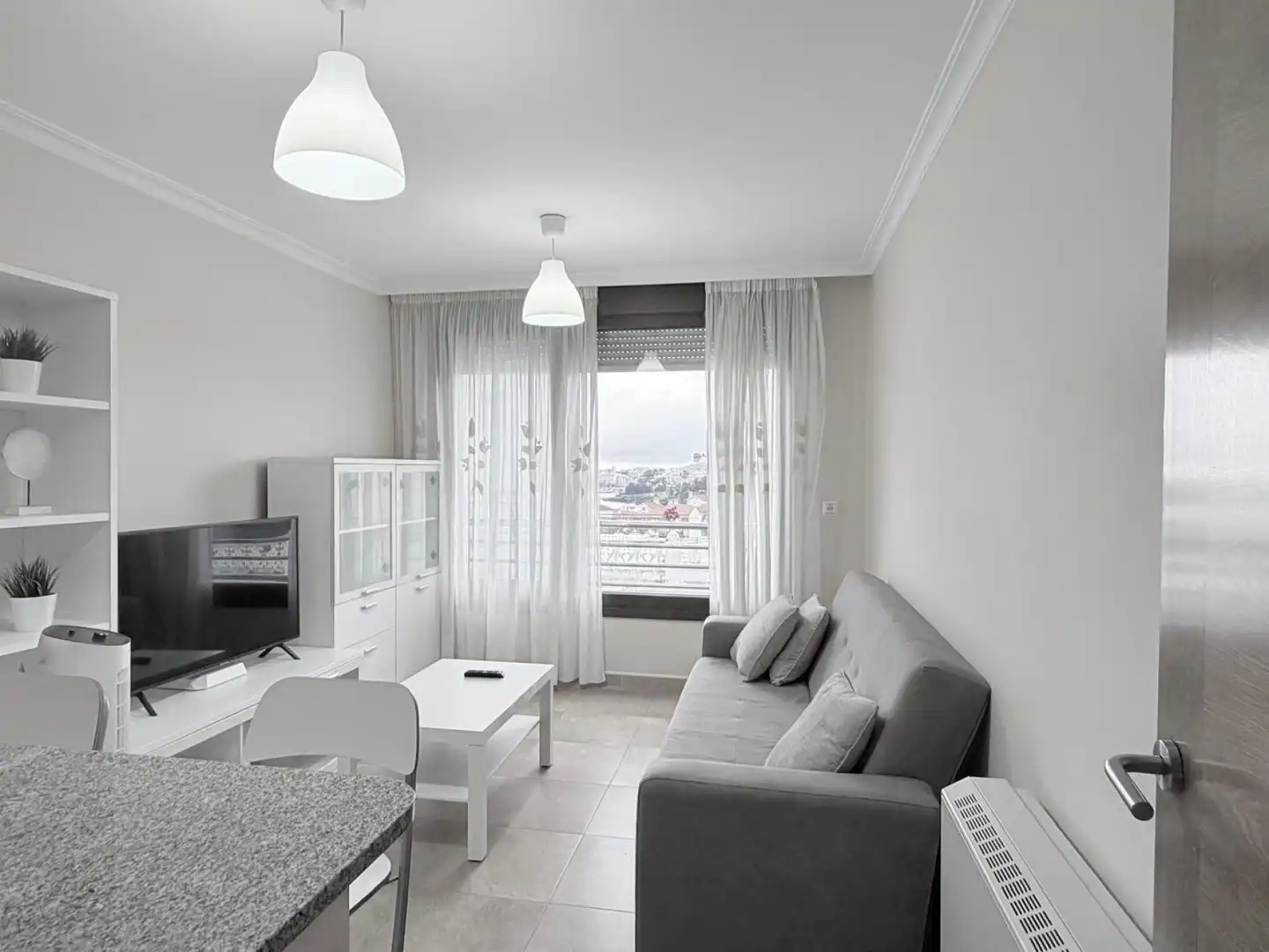 Living room of Flat for sale in Sanxenxo  with Air Conditioner and Heating