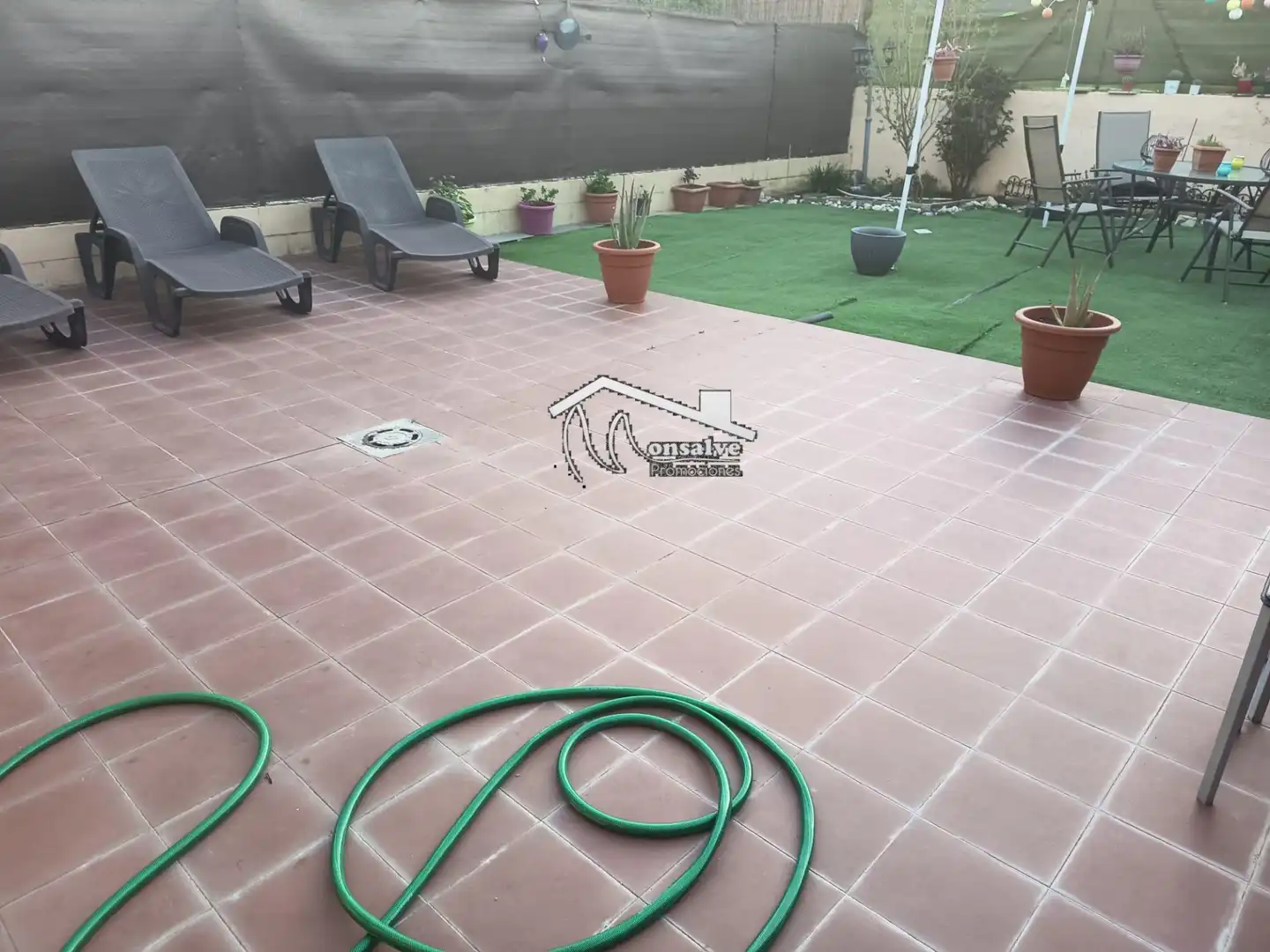 Terraza de Casa adosada en venta en Yeles con Aire acondicionado, Calefacción y Jardín privado