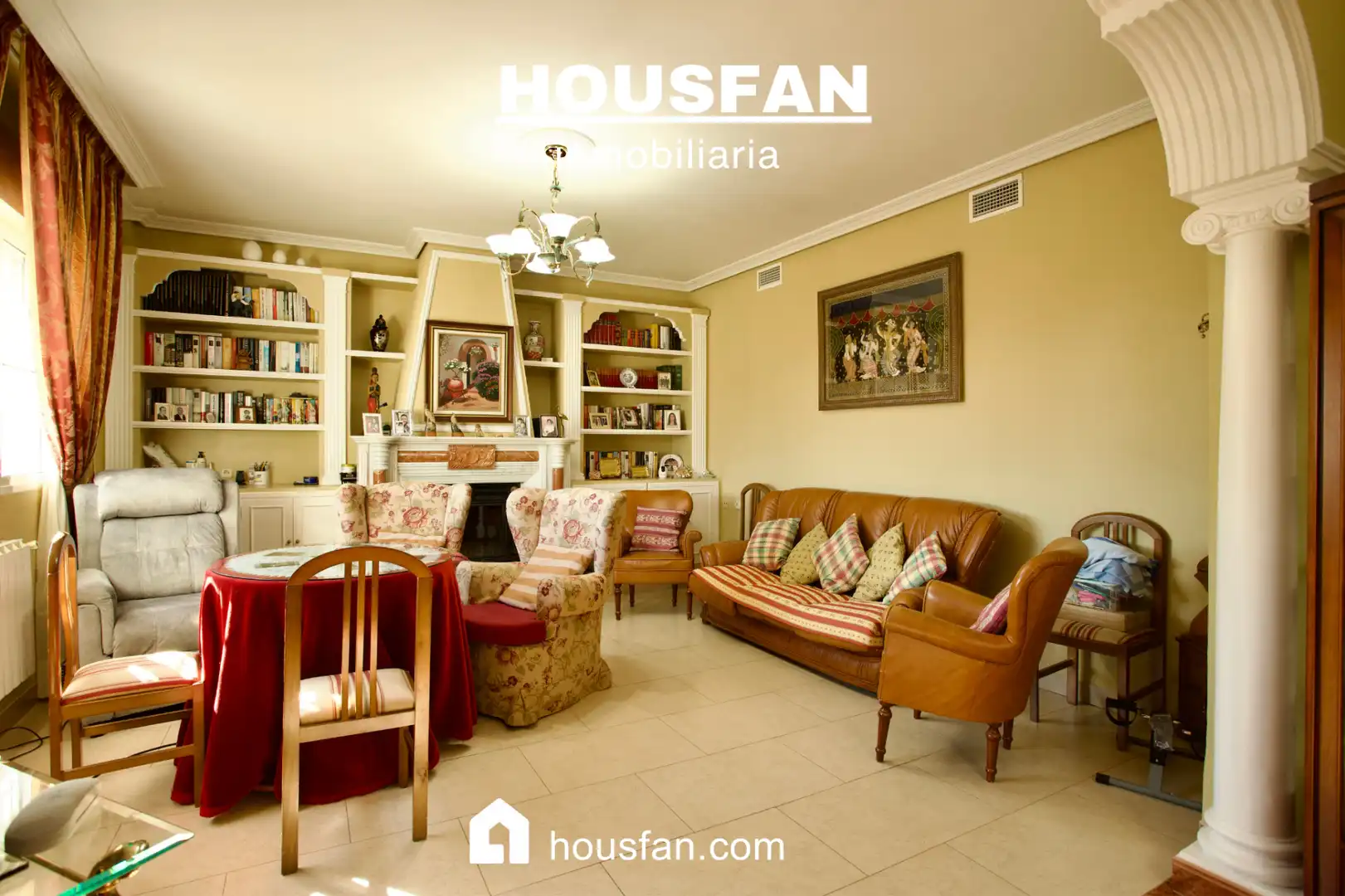 Living room of Houses for sale in Cáceres  with Air Conditioner, Heating and Private garden