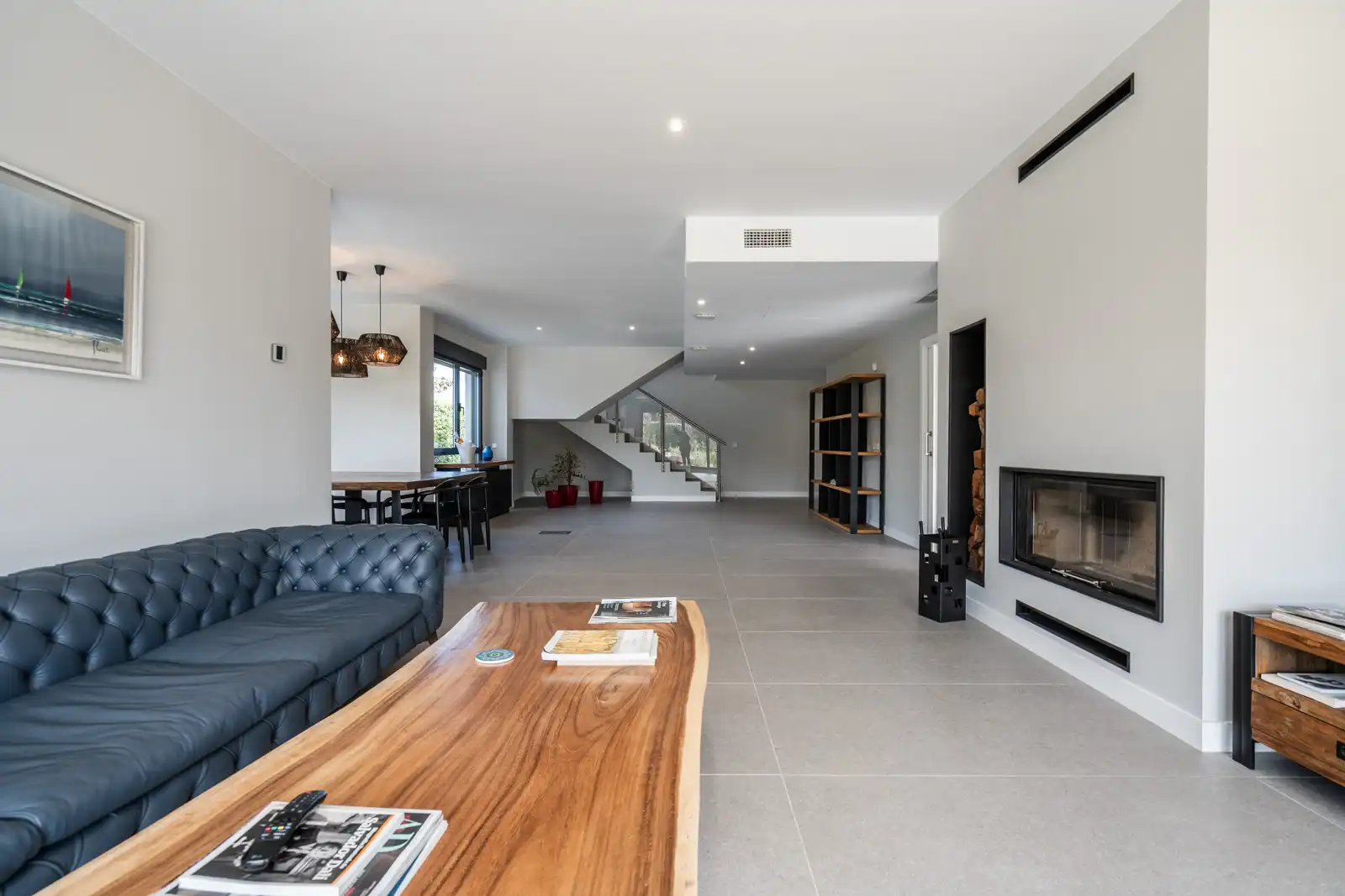 Living room of Houses for sale in Villanueva de la Cañada  with Air Conditioner, Heating and Private garden
