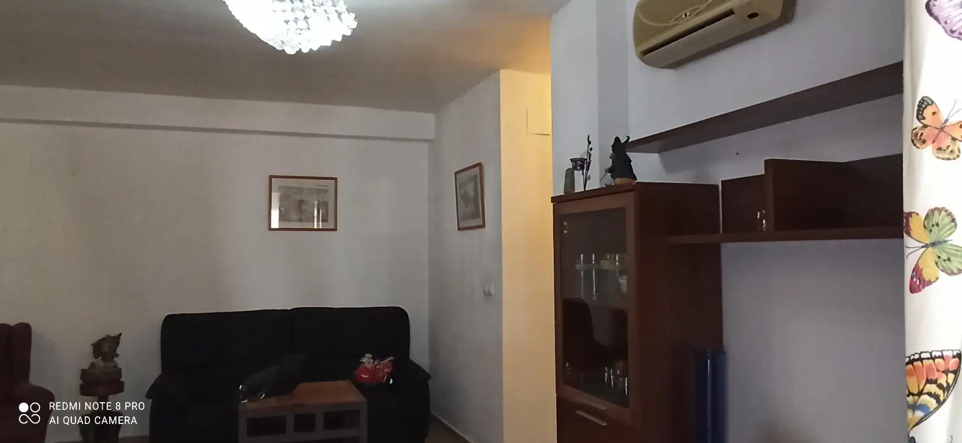 Sala d'estar de Pis de lloguer en Villajoyosa / La Vila Joiosa amb Aire condicionat, Jardí privat i Terrassa