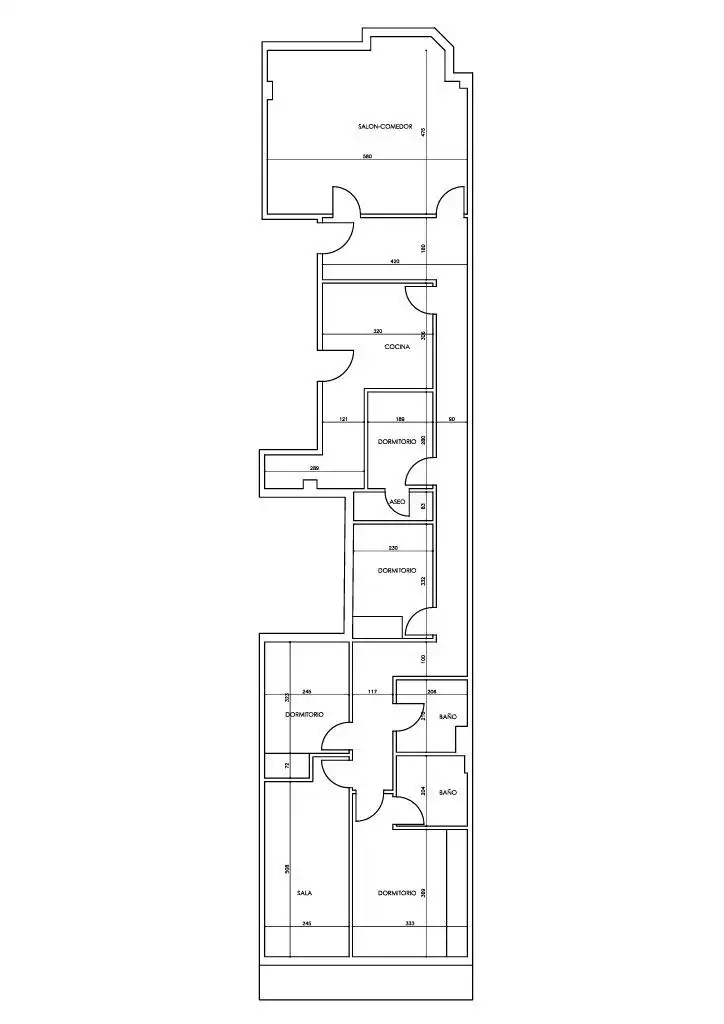 Flat for sale in Valencia  with Air Conditioner