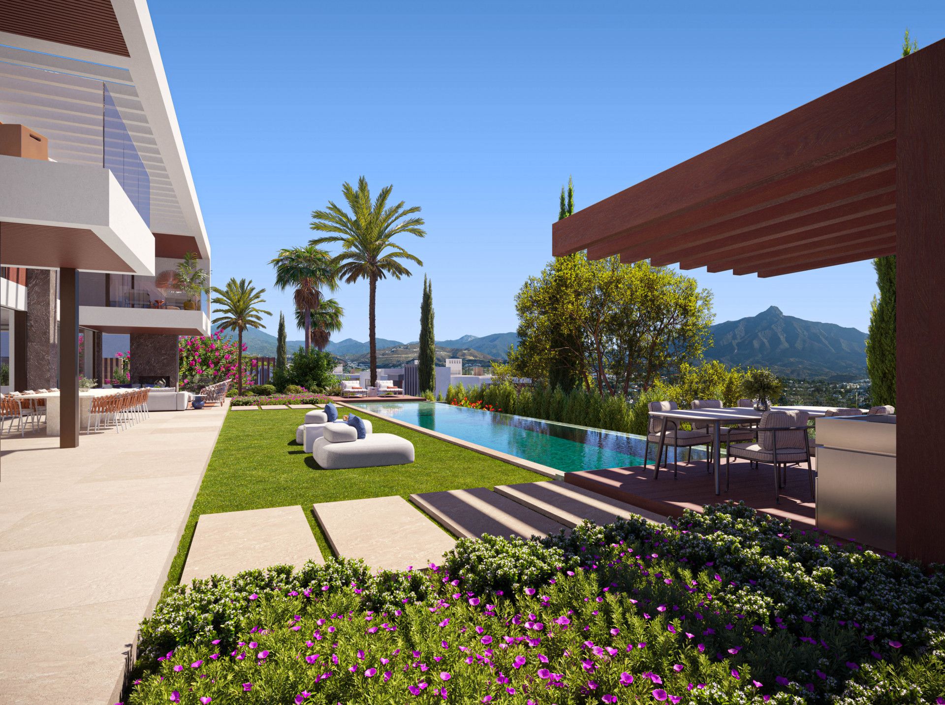 Terrace of House or chalet for sale in Marbella  with Air Conditioner, Private garden and Terrace