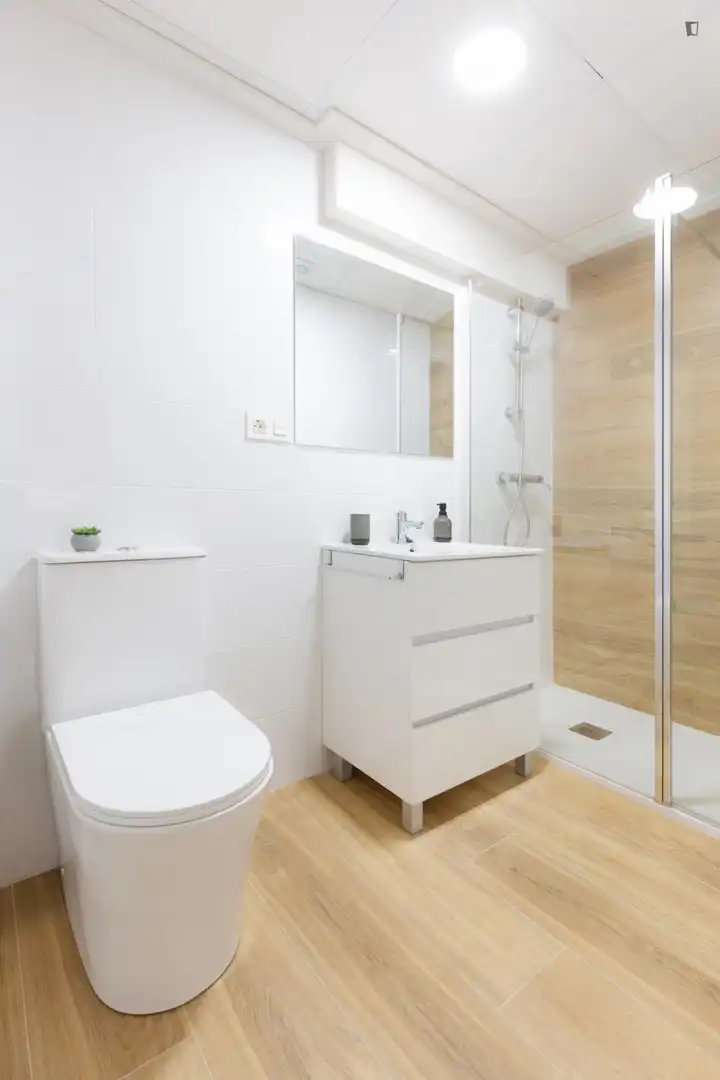 Baño de Apartamento para compartir en Elche / Elx con Aire acondicionado, Calefacción y Amueblado