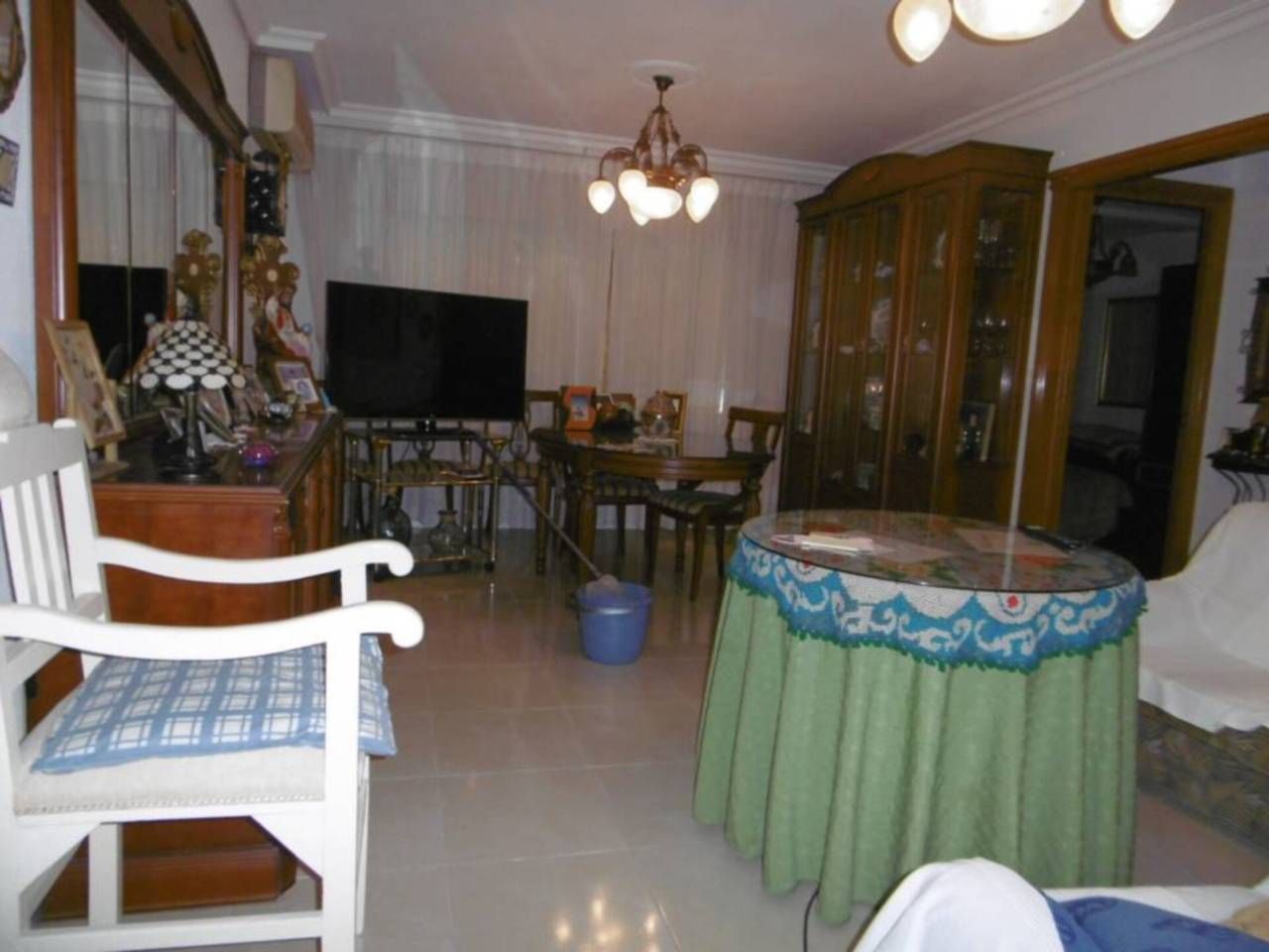 Menjador de Pis de lloguer en  Almería Capital amb Aire condicionat, Terrassa i Moblat