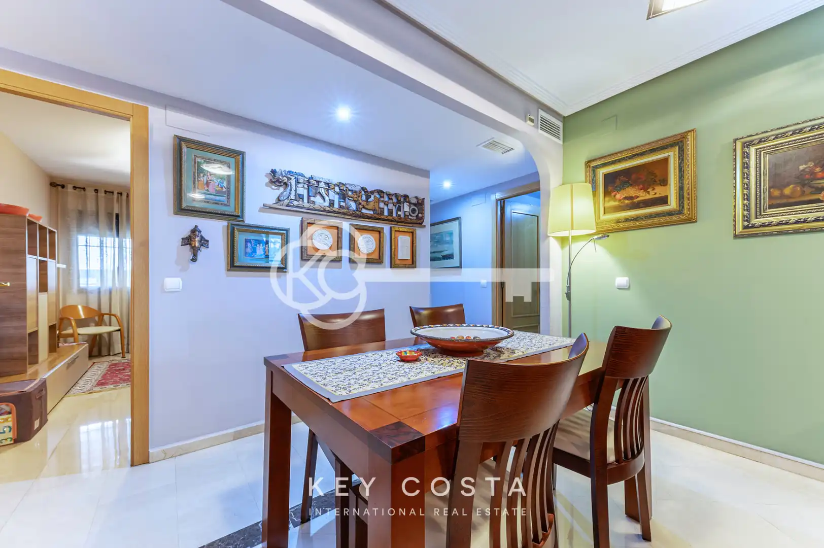 Dining room of Flat for sale in Alicante / Alacant  with Air Conditioner, Heating and Private garden