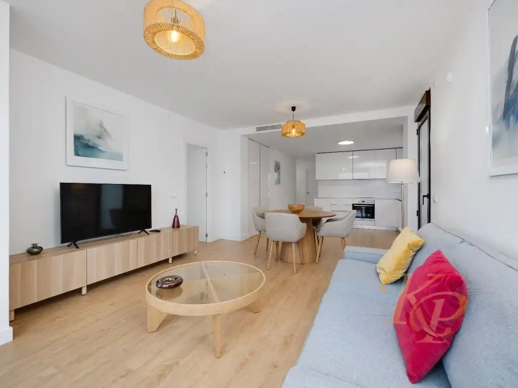 Sala d'estar de Apartament en venda en Orihuela amb Aire condicionat i Jardí privat