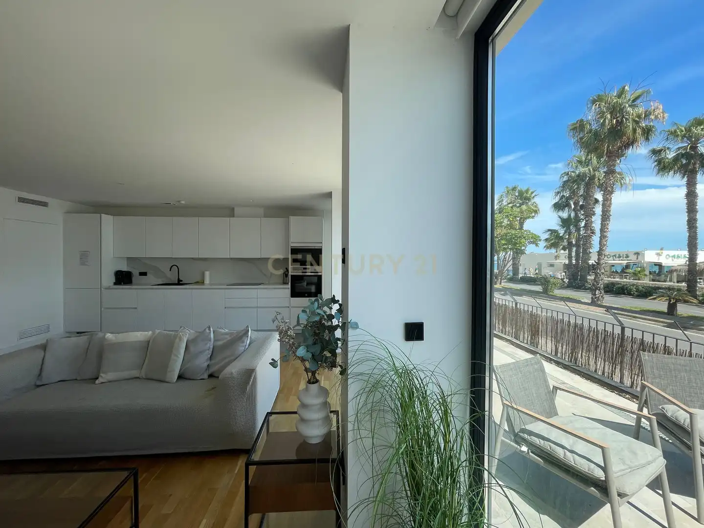 Sala de estar de Apartamento de alquiler en Málaga con Aire acondicionado, Lavadora y Microondas