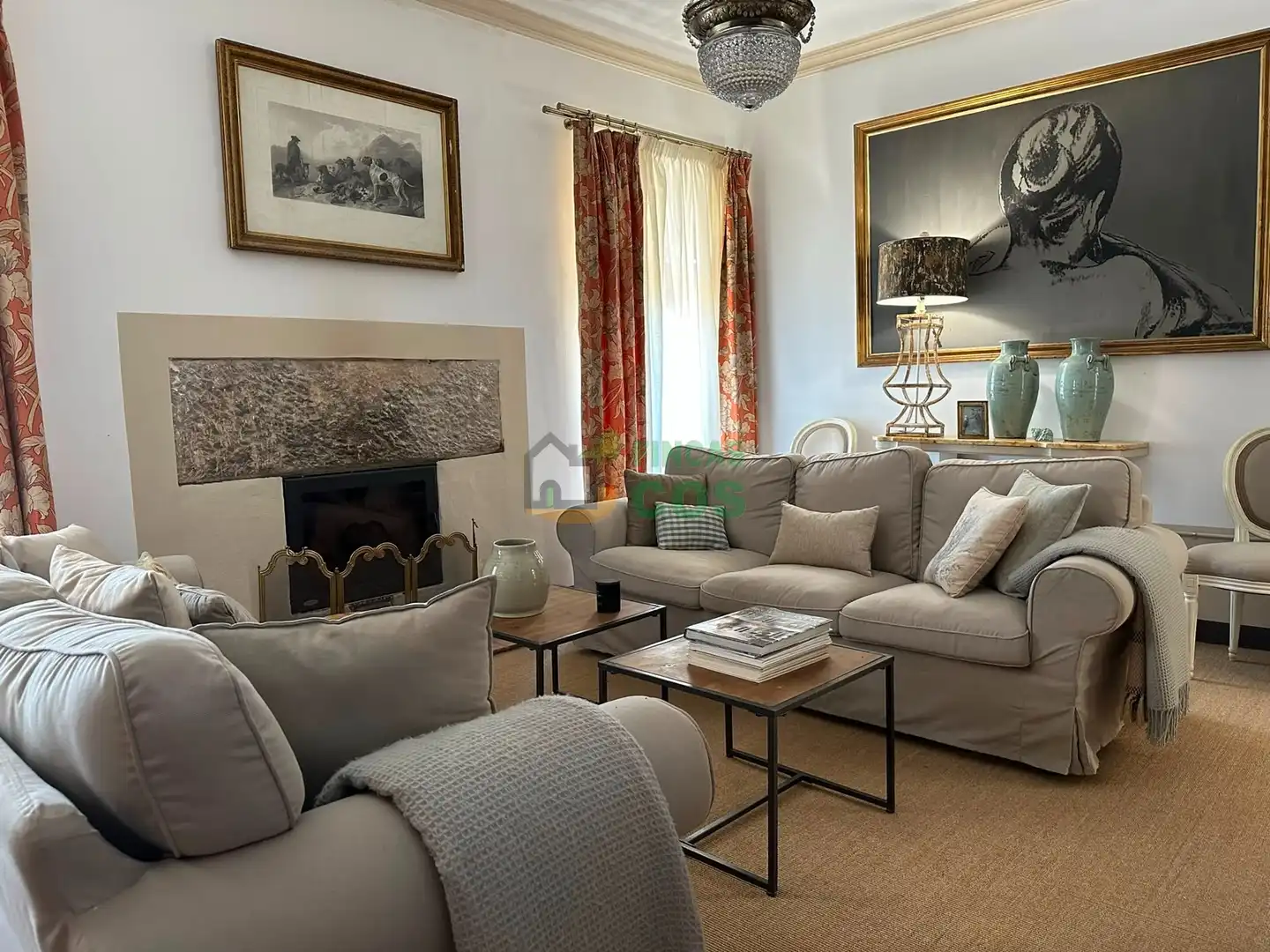 Sala de estar de Casa o chalet en venta en Cervera con Jardín privado, Terraza y Piscina
