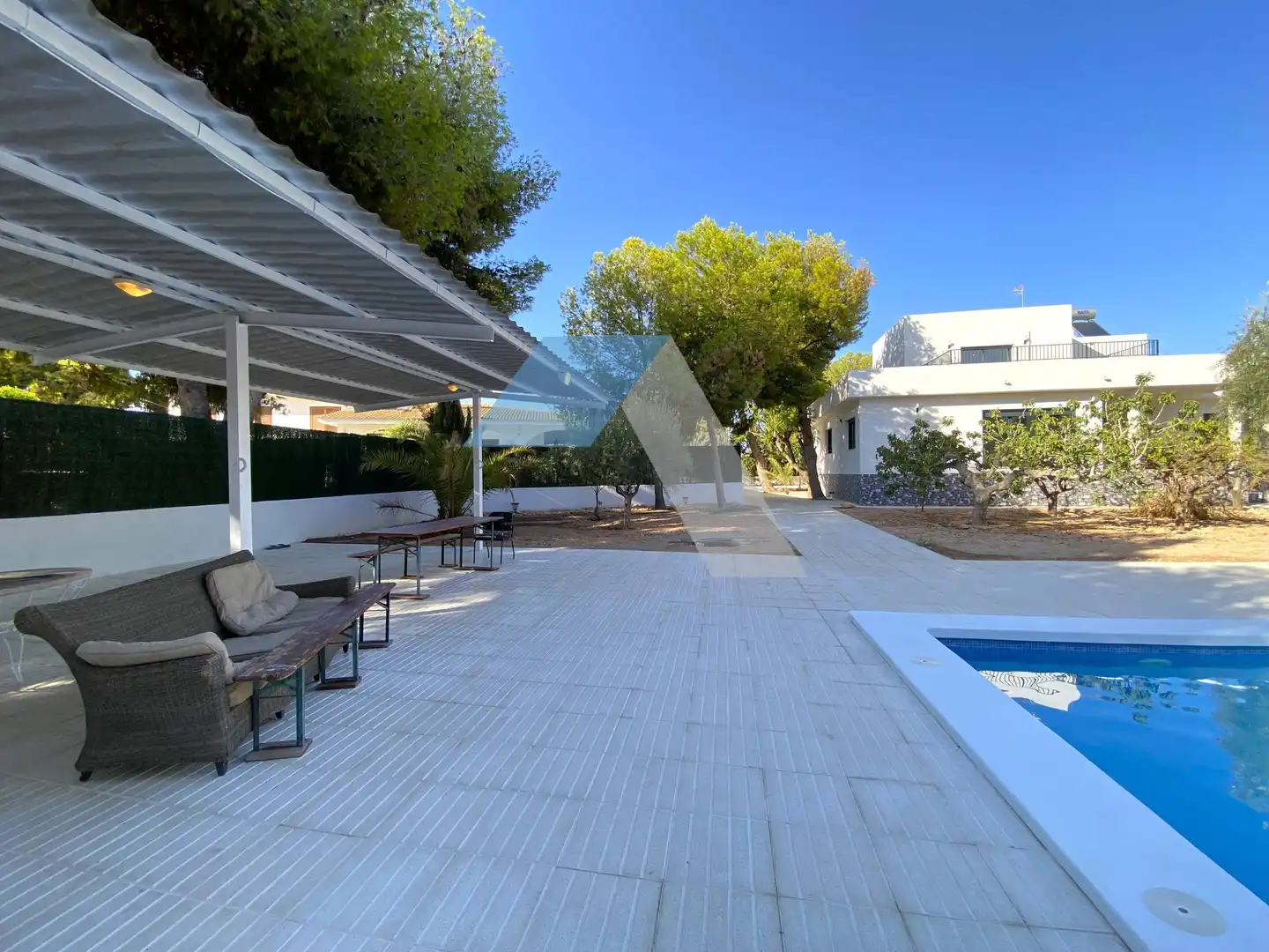 Terrace of Houses for sale in San Vicente del Raspeig / Sant Vicent del Raspeig  with Private garden, Terrace and Swimming Pool