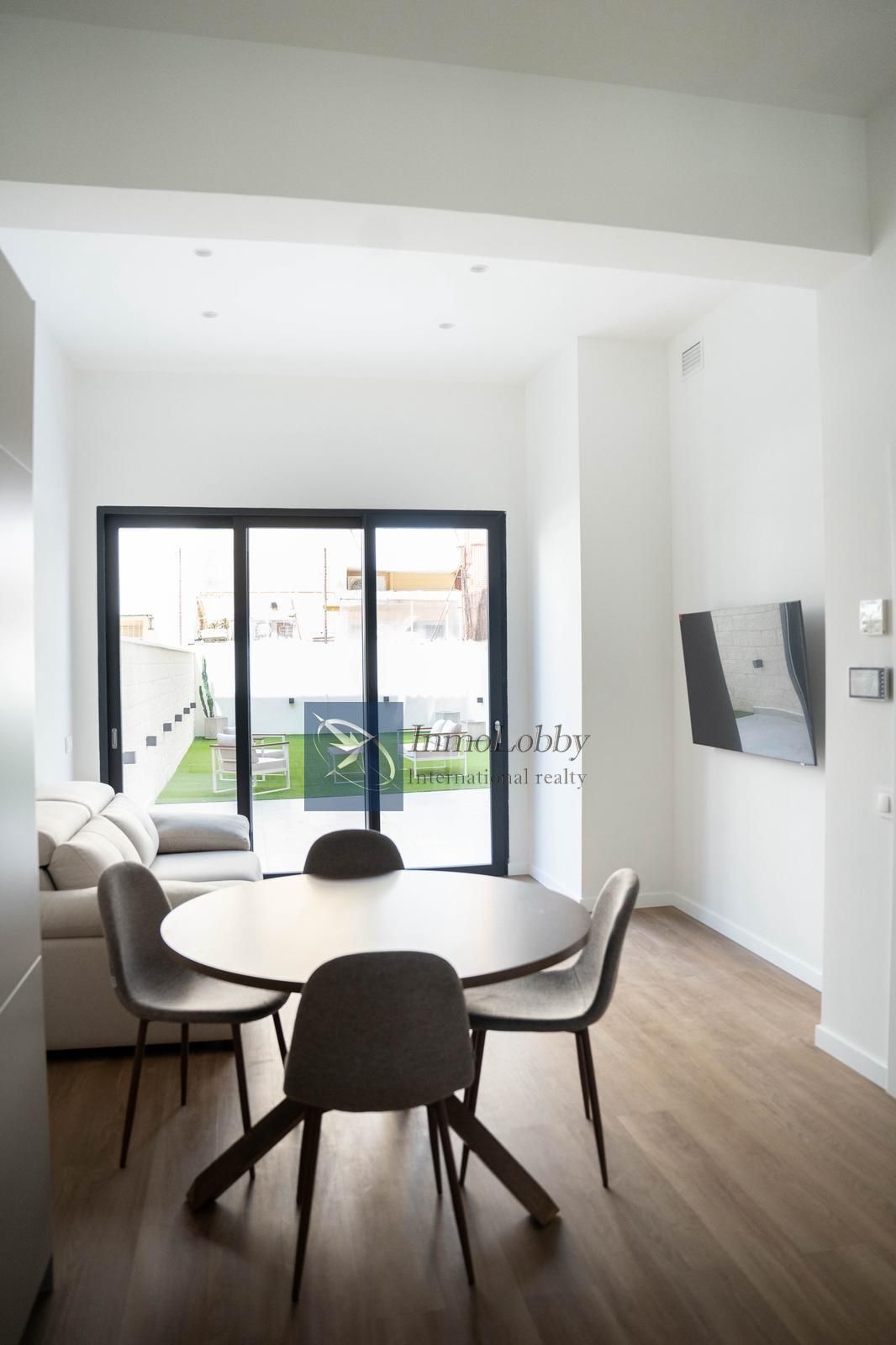 Sala d'estar de Apartament en venda en  Barcelona Capital amb Aire condicionat, Calefacció i Terrassa