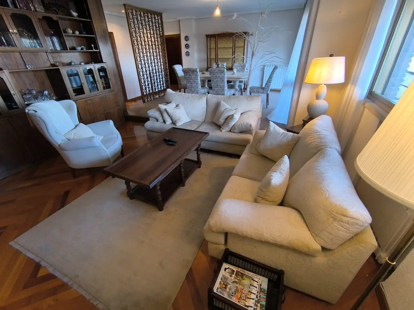 Wohnzimmer von Wohnung zum Verkauf in Palencia mit Heizung, Terrasse und Ofen