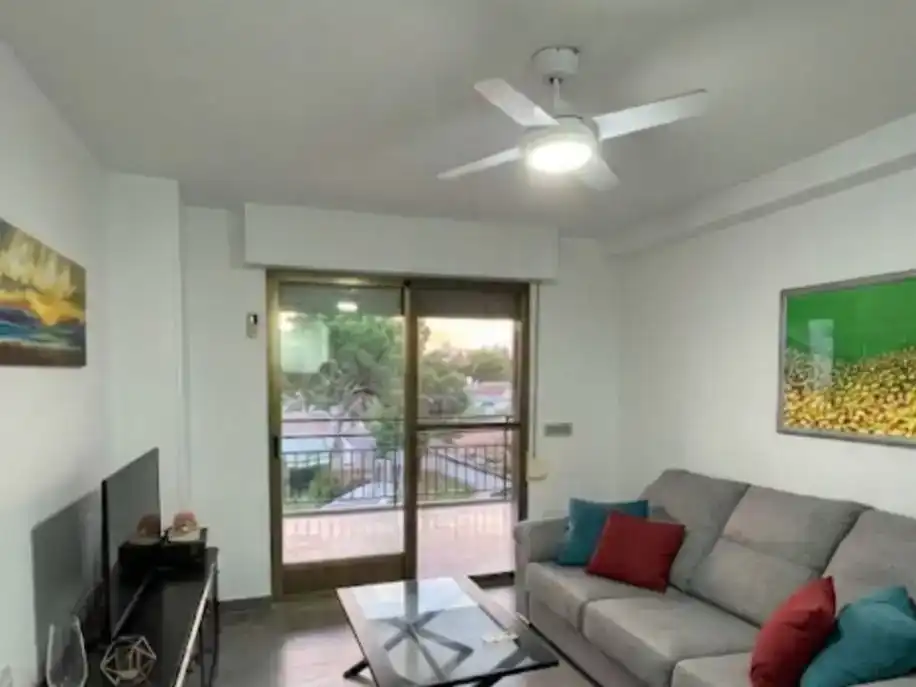 Sala d'estar de Pis de lloguer en Benicasim / Benicàssim amb Aire condicionat, Piscina i Balcó