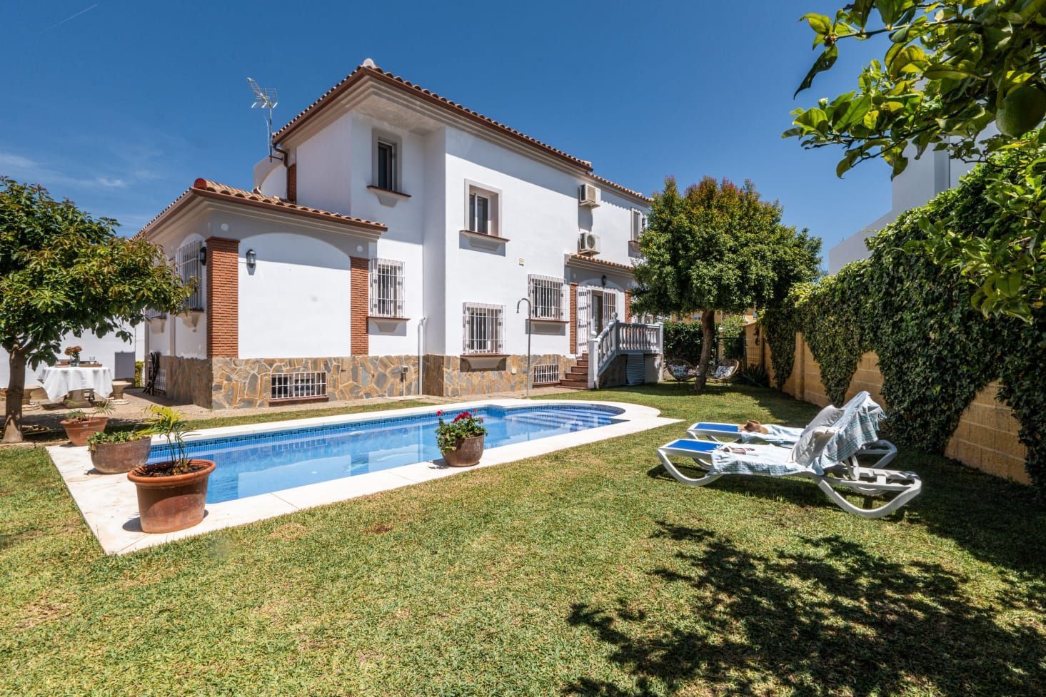 Jardín de Casa o chalet en venta en Benalmádena con Aire acondicionado, Calefacción y Jardín privado