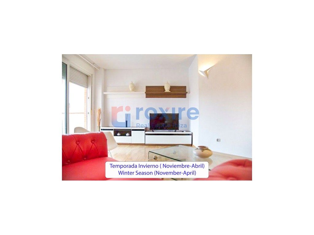 Living room of Flat to rent in Eivissa  with Air Conditioner, Terrace and Oven