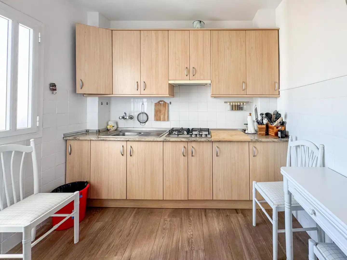 Cocina de Piso de alquiler en Alicante / Alacant con Amueblado y Balcón