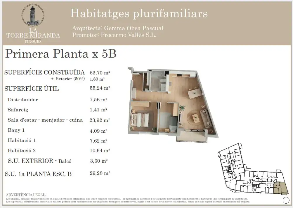 Piso en venta en Carrer Montseny, 19, Llinars del Vallès