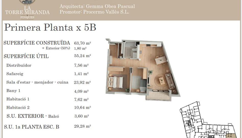 Foto 1 de Pis en venda a Carrer Montseny, 19, Llinars del Vallès, Barcelona