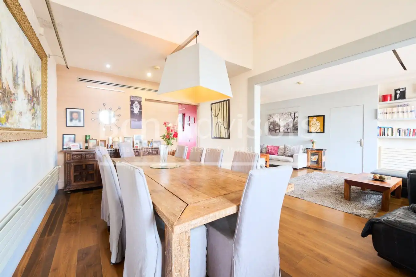 Dining room of Attic for sale in Barcelona  with Air Conditioner, Heating and Parquet flooring
