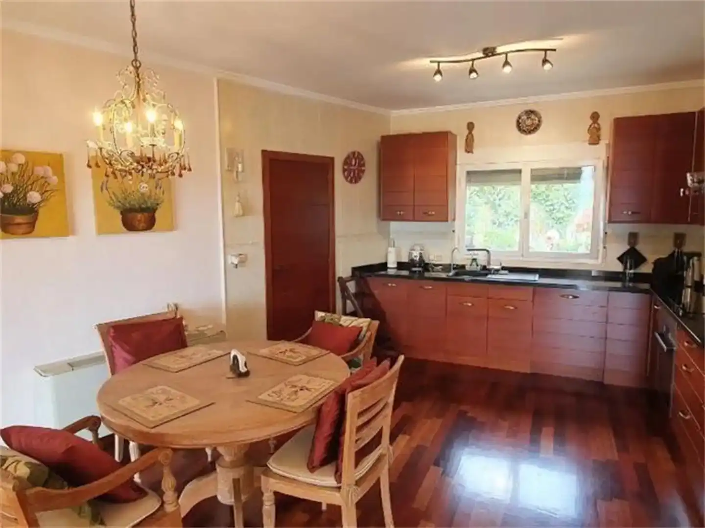 Küche von Wohnung zur Miete in Jávea / Xàbia mit Klimaanlage, Privatgarten und Parkett