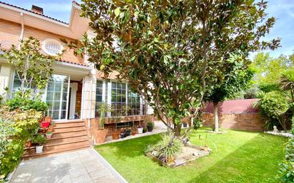 Garden of Single-family semi-detached for sale in Cuarte de Huerva  with Air Conditioner, Terrace and Balcony