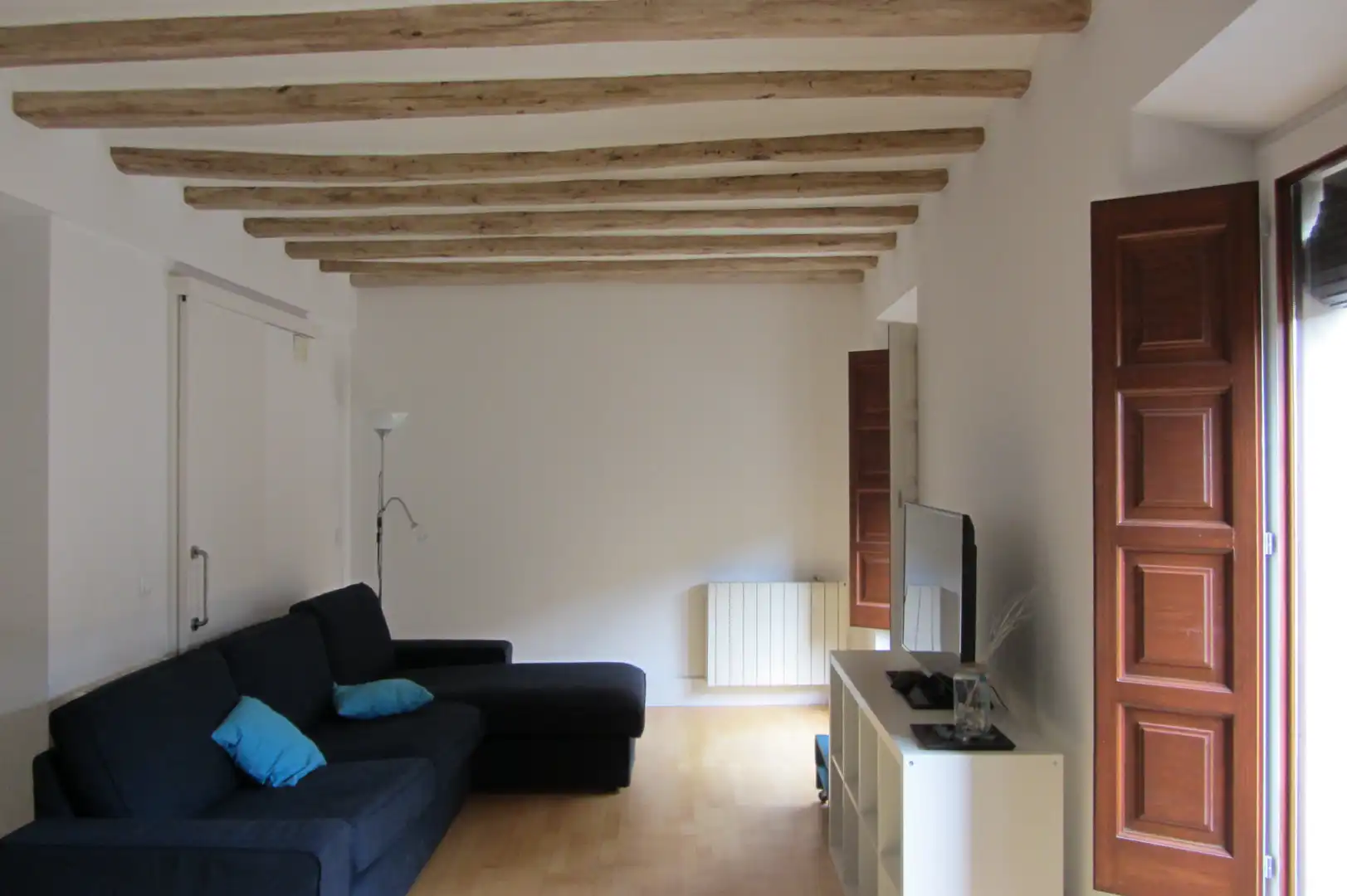 Sala de estar de Dúplex en venta en Girona con Aire acondicionado, Calefacción y Parquet