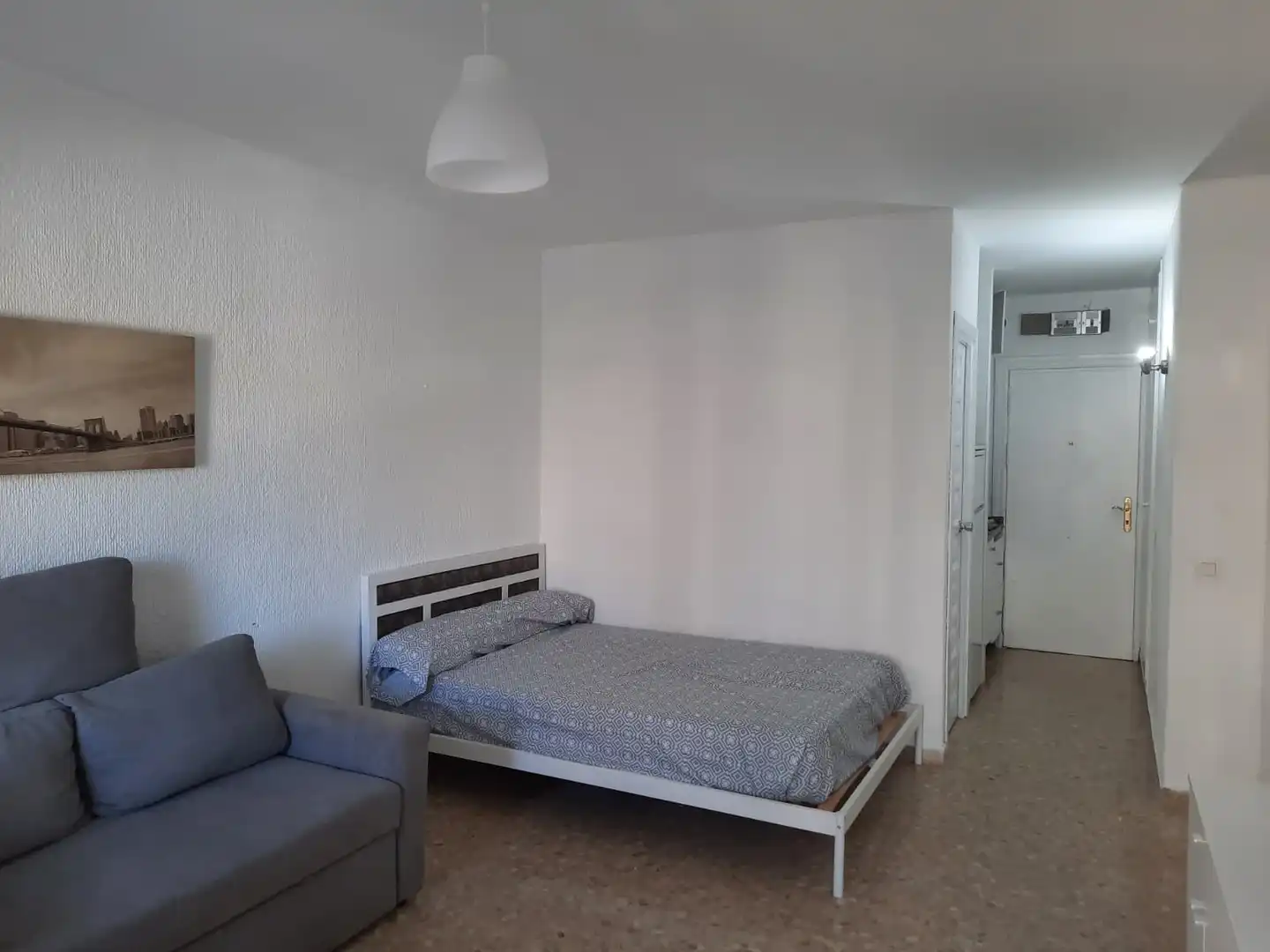 Dormitori de Estudi de lloguer en Torremolinos amb Aire condicionat, Calefacció i Terrassa