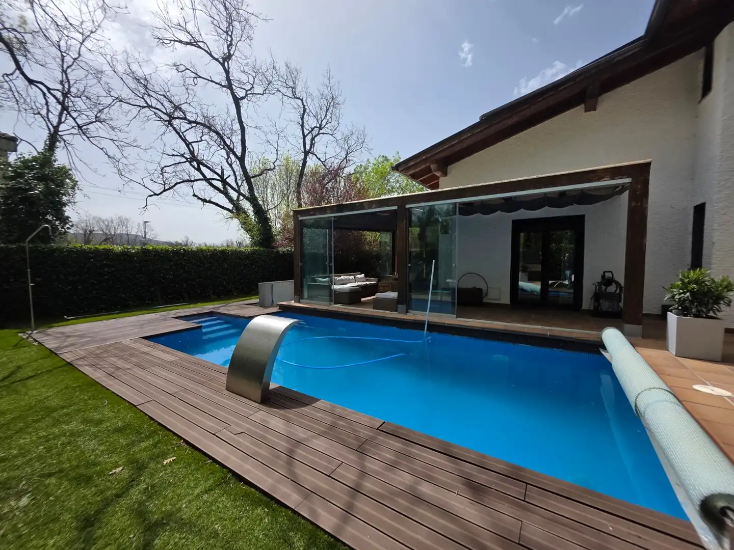 Swimming pool of Houses for sale in Moralzarzal  with Heating, Private garden and Storage room