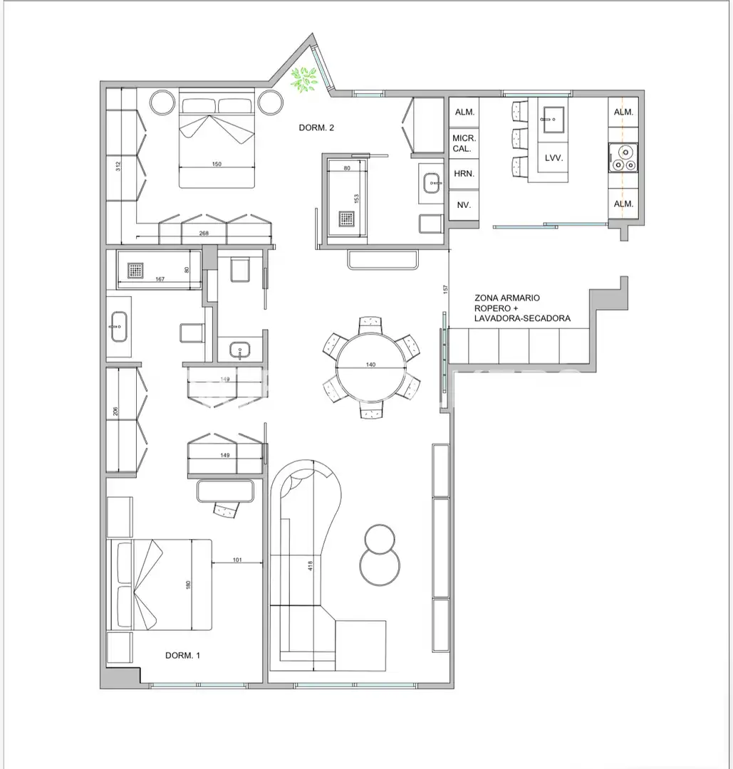 Wohnung zum Verkauf in Madrid mit Klimaanlage, Heizung und Möbliert