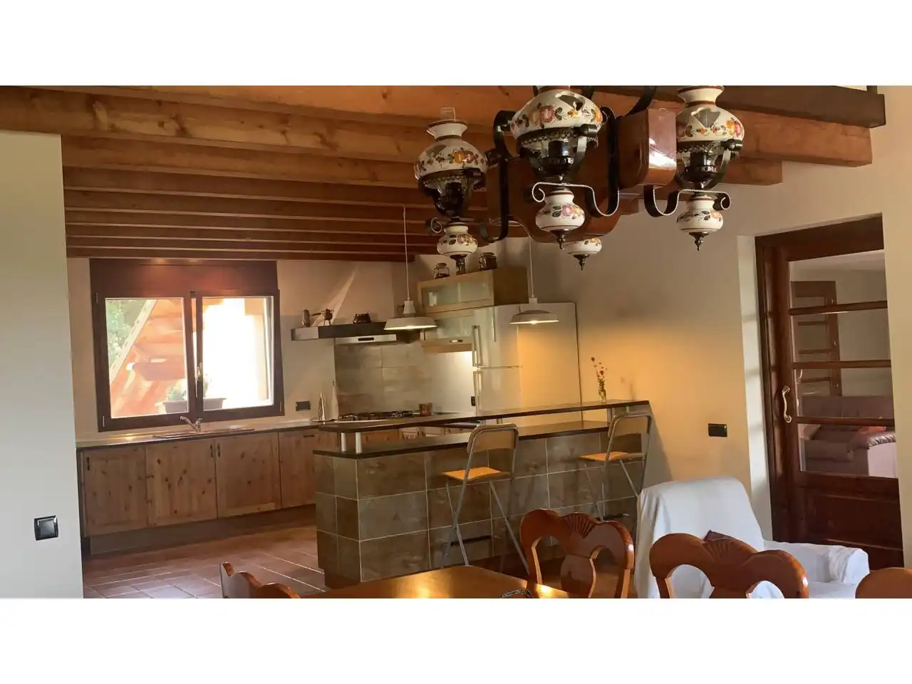 Cocina de Casa o chalet en venta en Guixers con Calefacción, Jardín privado y Parquet