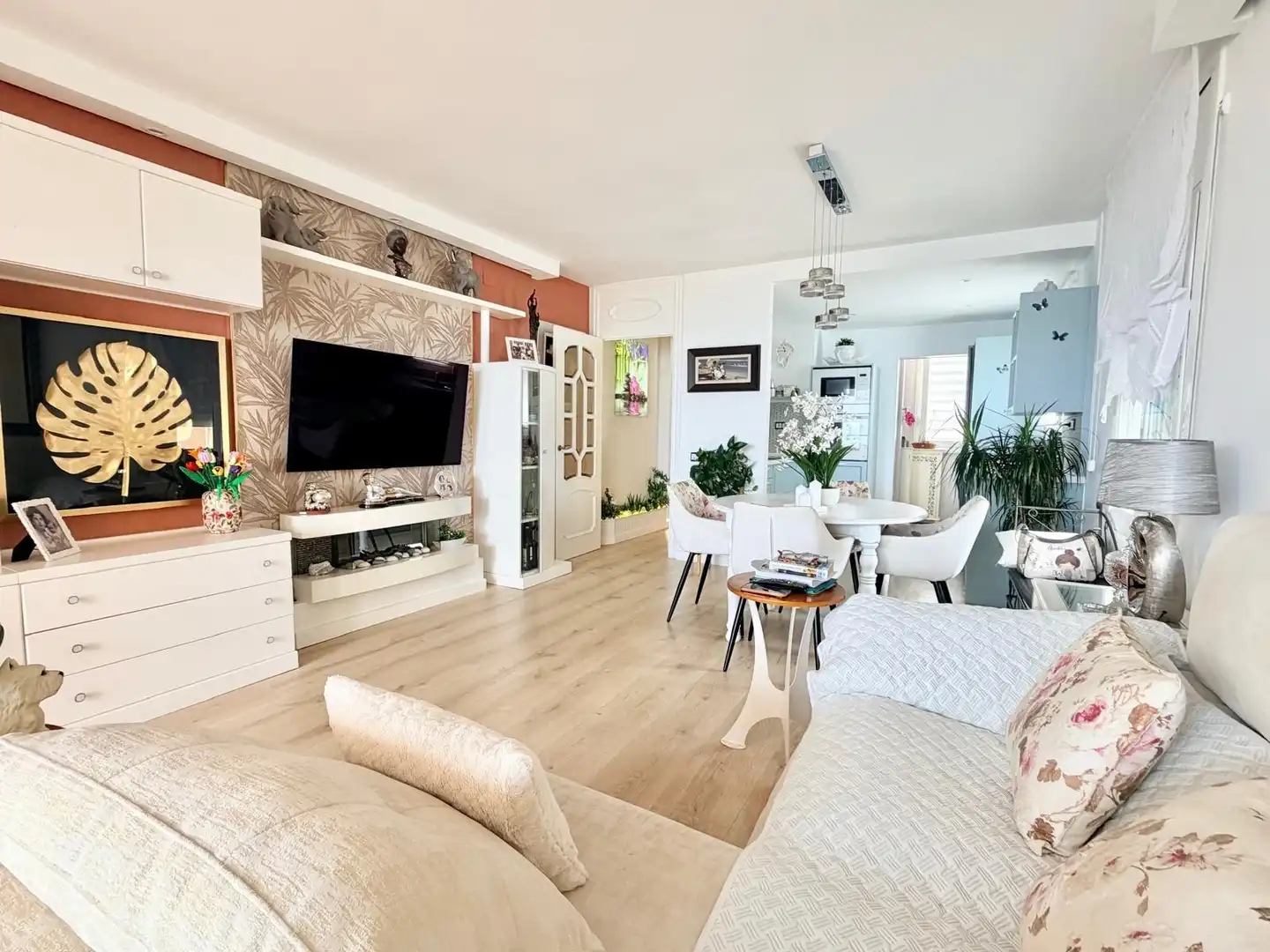 Wohnzimmer von Wohnung zum Verkauf in Cunit mit Klimaanlage, Heizung und Terrasse