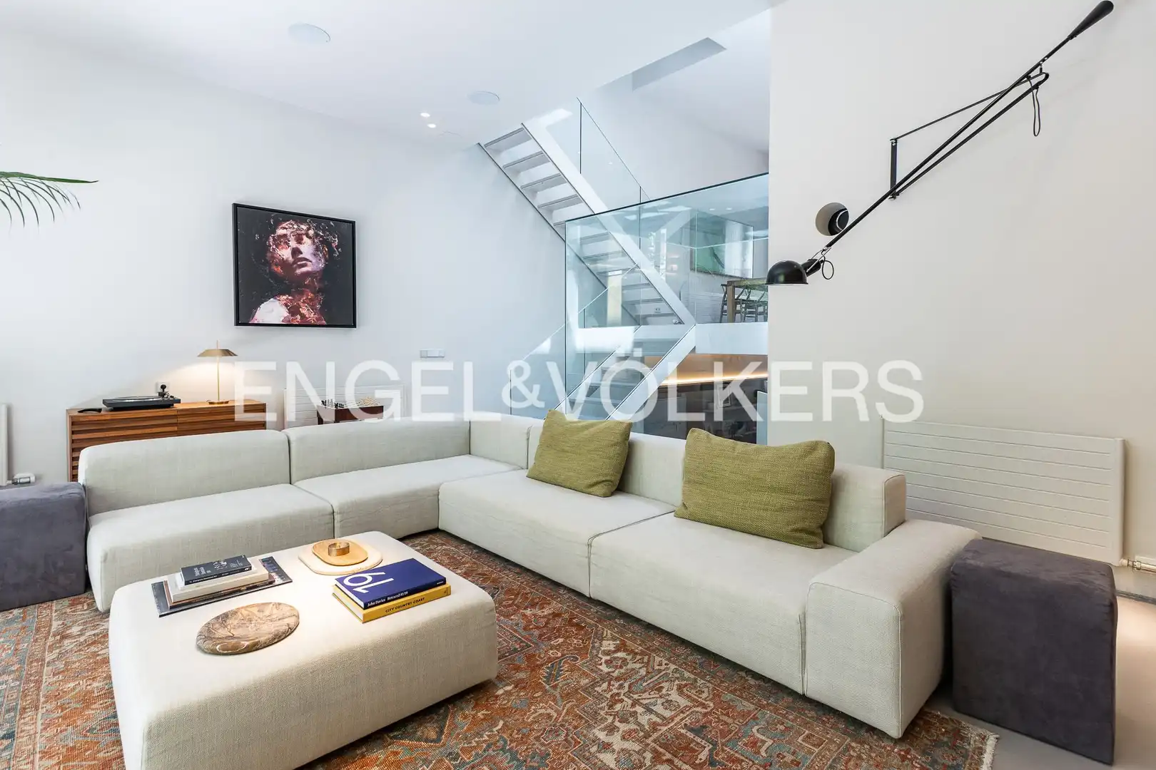 Living room of Houses for rent in Barcelona  with Air Conditioner, Heating and Private garden