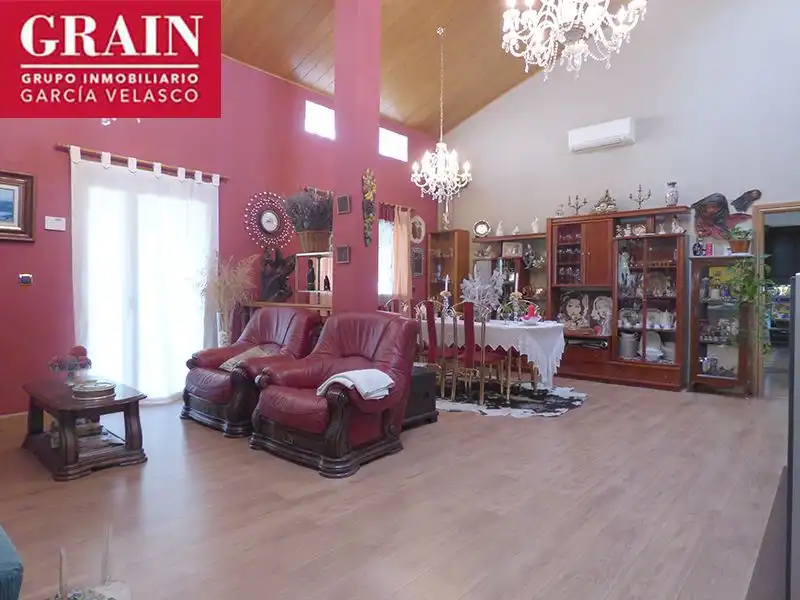 Sala de estar de Casa o chalet en venta en Albacete con Aire acondicionado, Calefacción y Jardín privado