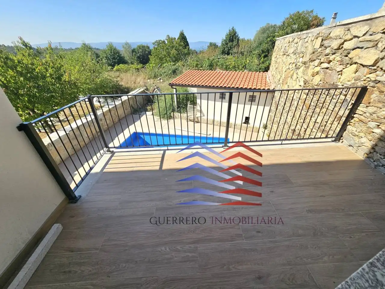 Jardín de Casa o chalet en venta en A Merca   con Calefacción, Terraza y Piscina