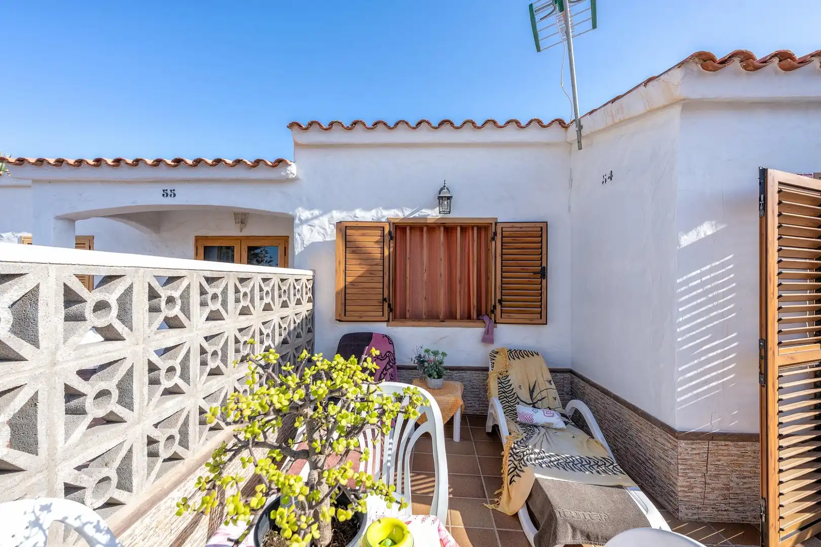 Terraza de Casa adosada en venta en San Bartolomé de Tirajana con Terraza, Amueblado y Piscina comunitaria